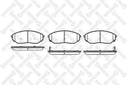 Комплект тормозных колодок STELLOX 1052 002B-SX